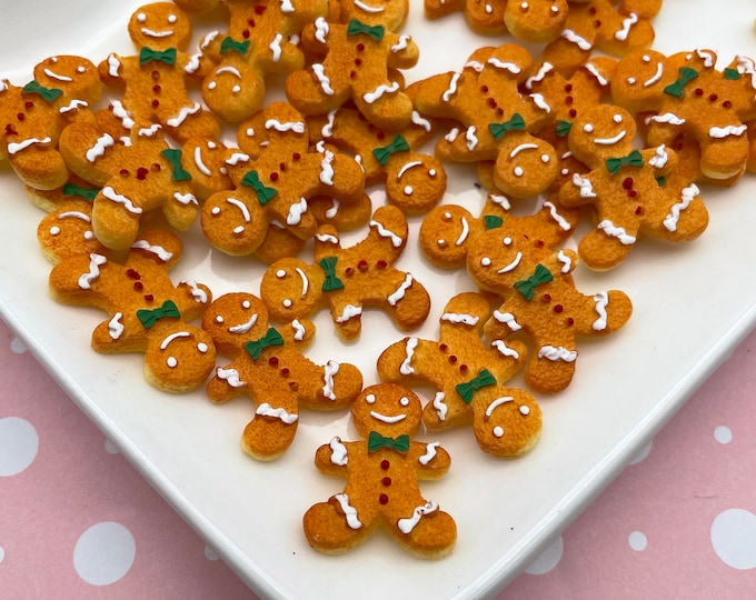 Christmas Miniature Gingerbread Man, Rudolf Cookies for Dollhouse - Etsy