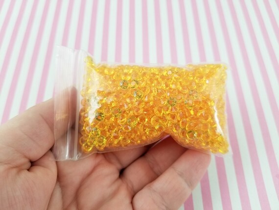 4.5mm オレンジ ポイントバック アクリル プラスチック ラインストーン