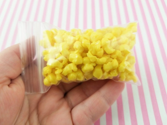 Fake Popcorn Butter Colored Faux Popcorn Popcorn Add On For Etsy