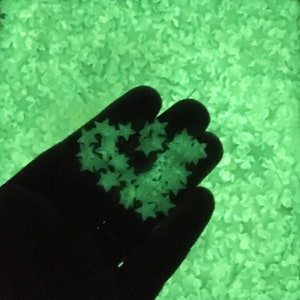 Larger Glow In The Dark Star Sprinkles, Polymer Clay Fake Sprinkles, S174