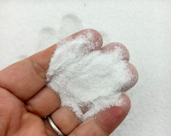 20g Bag Extra Fine Fake Bake Sugar, White Glass Sugar or Salt Sprinkles A265