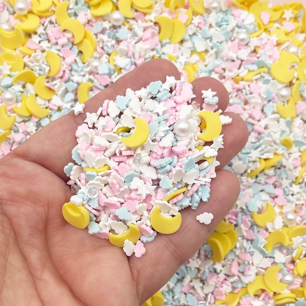 Hello Moon Polymer Clay Sprinkle Slice Mix, Polymer Clay Fake Sprinkles, Non Edible, M10