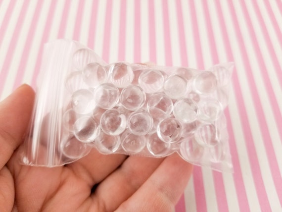 Cuentas de resina transparente 6 mm - Ámbar jaspeado x20 - Perles & Co