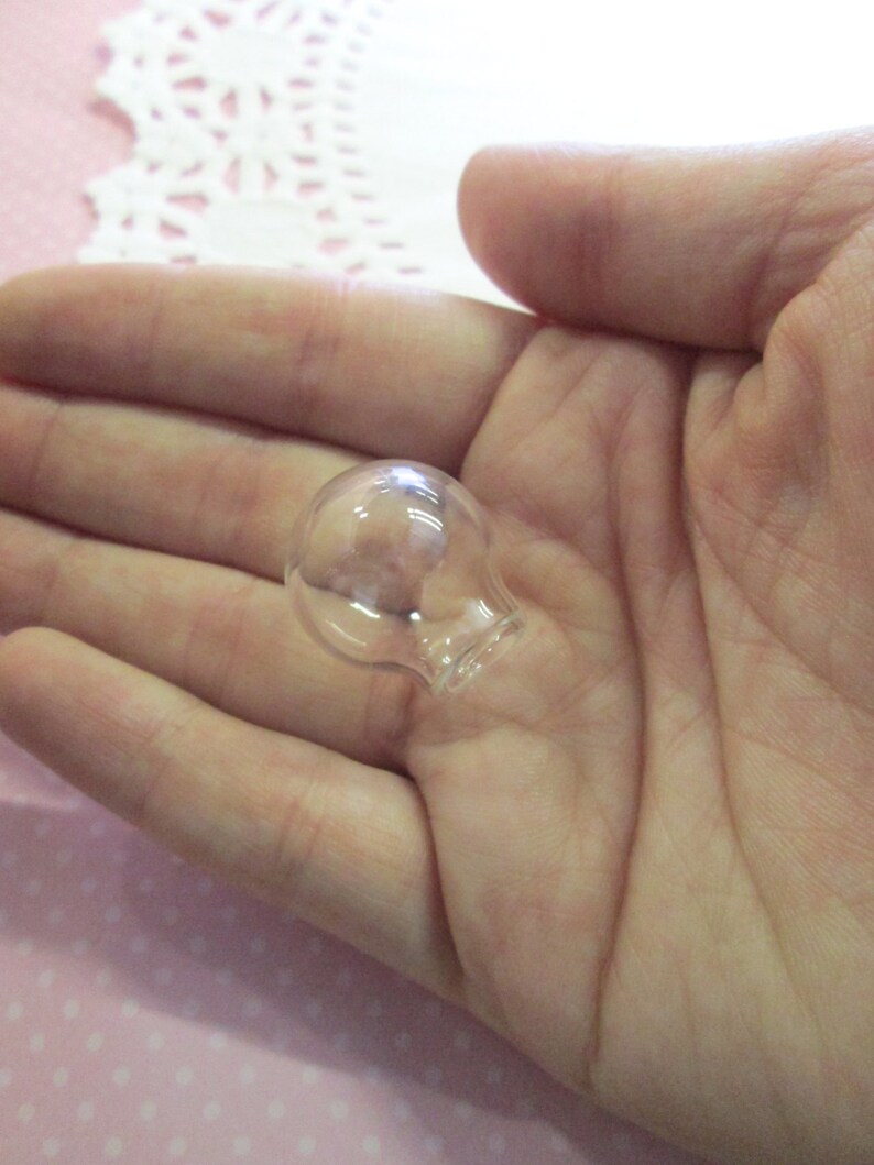 12mm Glass Dome Terrarium Ring Cute Setting for Miniature Scenes A88 ring