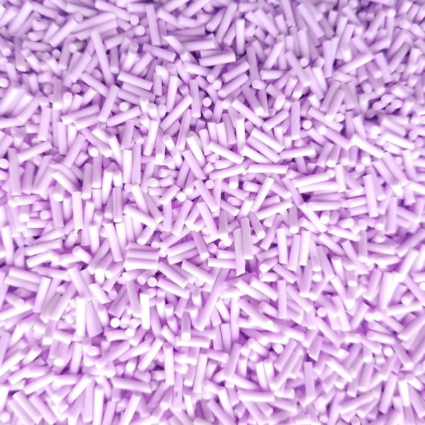 Faux pépins longs en pâte polymère violet pastel, Quantité au choix, S26