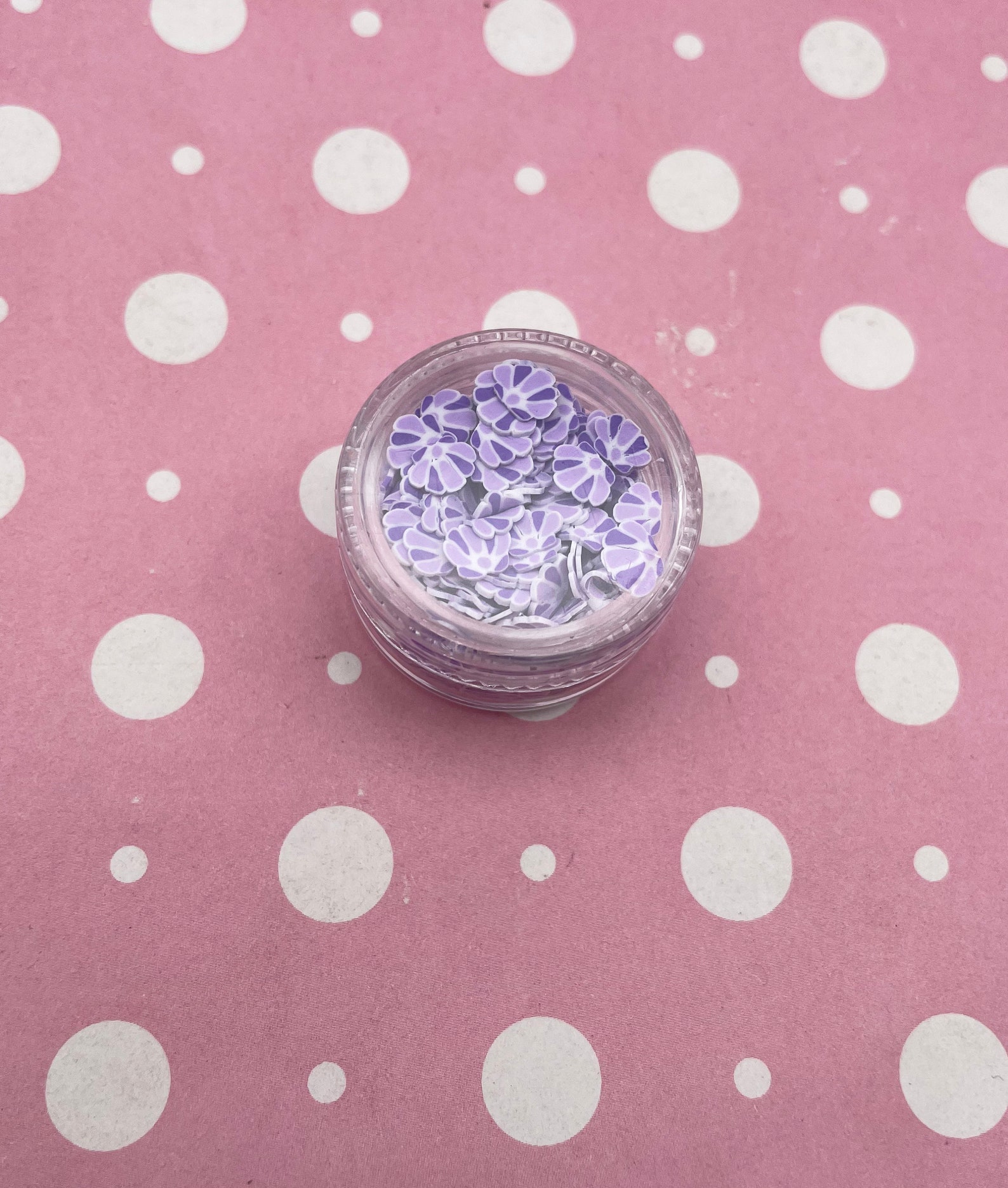 Purple Clamshell Shell Slice Mermaid Themed Seashell Polymer - Etsy