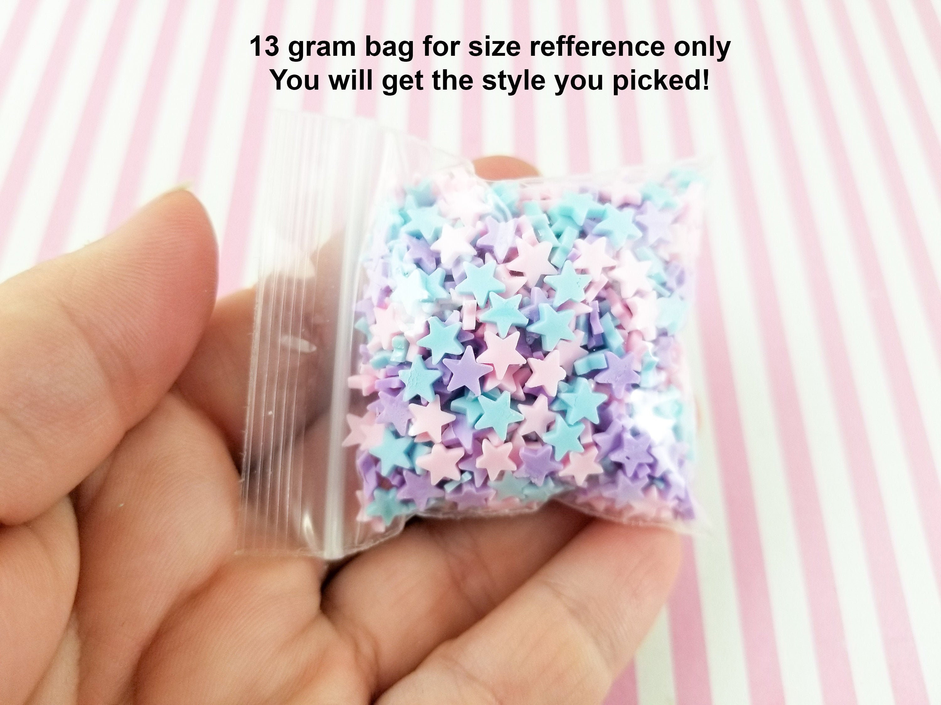  50g Vibrant Rainbow Fake Sprinkles Clay Sprinkle for Slime  decoden Cookies, Fake Candy Sweets Sugar Sprinkles, DIY Polymer Clay Fimo  Slice, Fake Baking Supplies