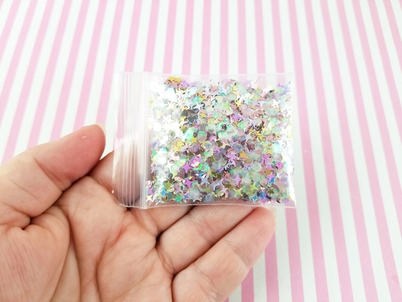 Shaker Mix Pick Your Amount Paris Twilight Iridescent Shift Assorted Shape Glitter Kawaii Glitter L406