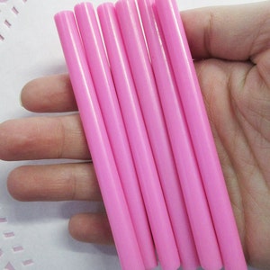 10 pink glue sticks for drippy strawberry deco sauce, cell phone deco etc (mini size)