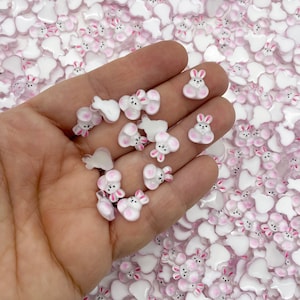 20 Rosa und weiße Cabochons Cabochons 584
