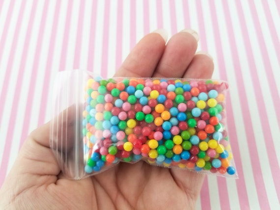 Rainbow Foam Ball Beads for Slime, Resin, or Other Crafts, 7-9mm,  Approximately 2,000 Balls per Package 