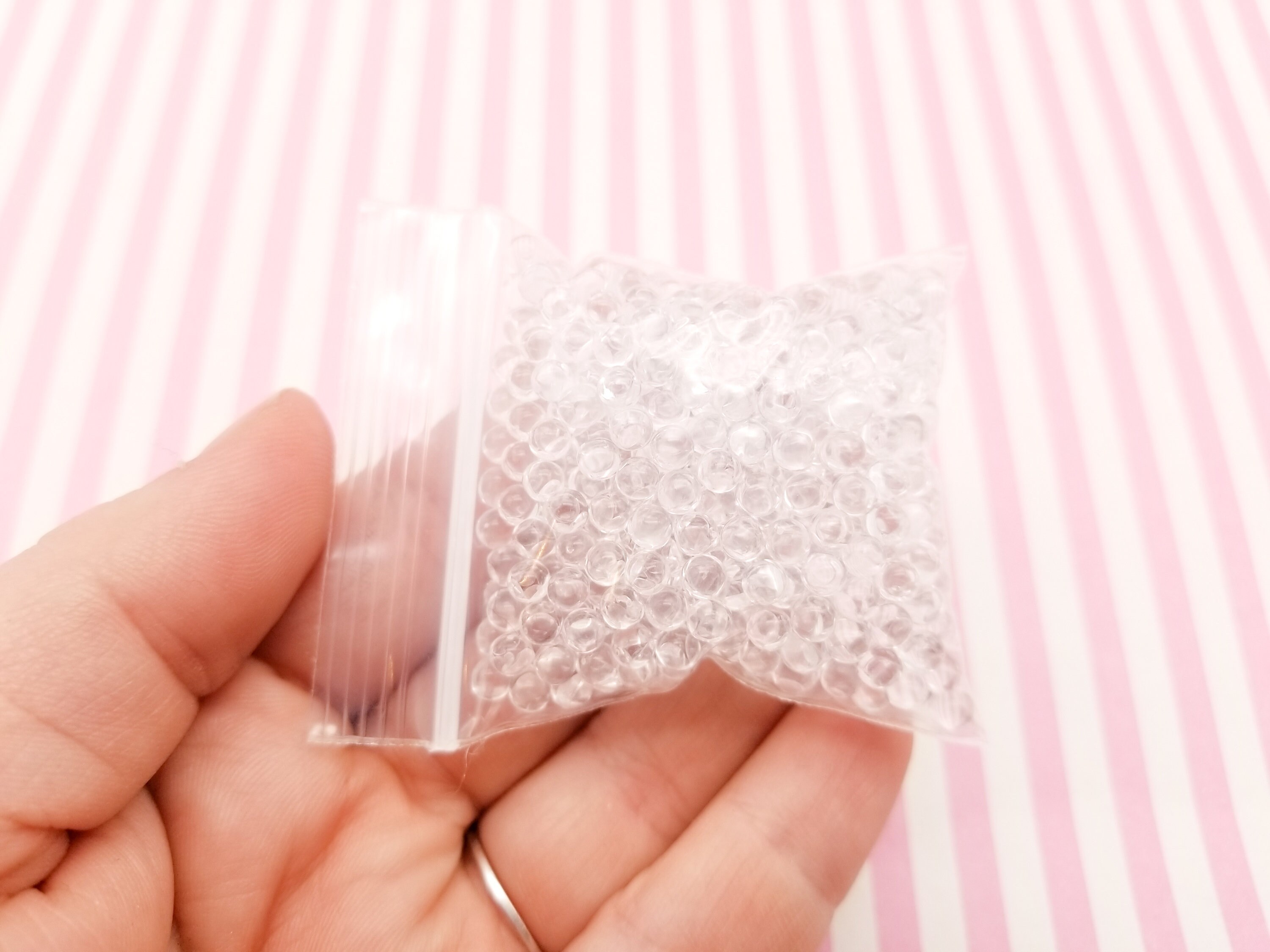 Translucent Pearls Clear 4mm Translucent Pearls, Popping Boba Resin Gumball Pearls, Faux ...