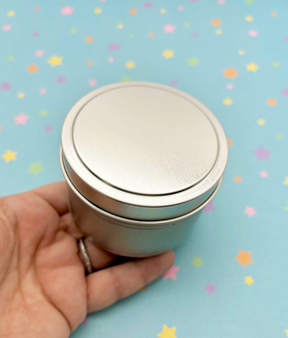 蓋付きアルミ製丸型容器（6オンス）4個セット - Etsy 日本