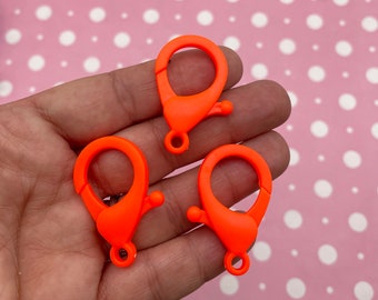 20Pcs Multicolor Bulb Shape Lobster Keychain Trigger Buckle Snap Keyring Hook DI - Foto 6