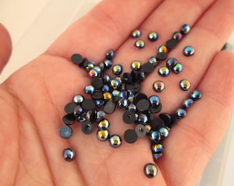 50057 4 mm Perles de Verre Miperla 25 G ROCAILLE Black