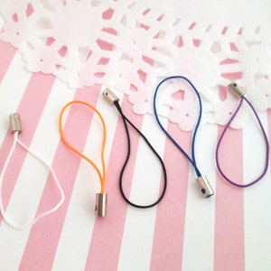 10 Cell Phone Straps without clasps, Cellphone Lanyard Keychain f479