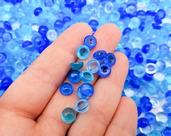 100グラム（3 1/2オンス）の海の下のアクリルプラスチックミックスフィッシュボウルスラッシー樹脂ビーズ、カリカリスライムとクラフト用、フィッシュボウルビーズ