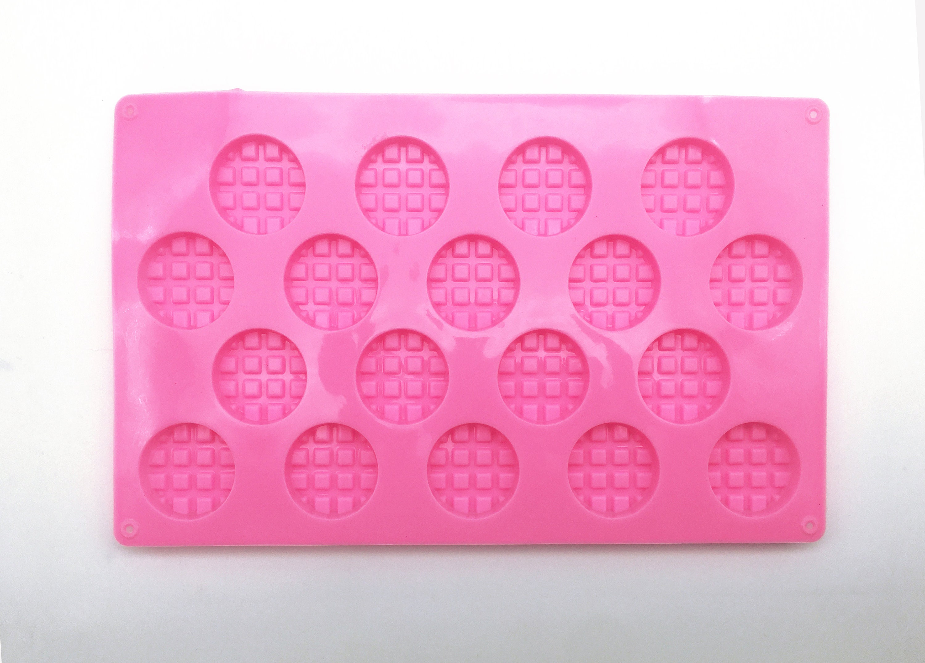 18 Cavity Flatbacked Waffle Cookie Mold, Fake Bake Cake Cabochon Charm  Pendant Candy Themed Moulds for Clay, Resin Etc - Etsy Australia
