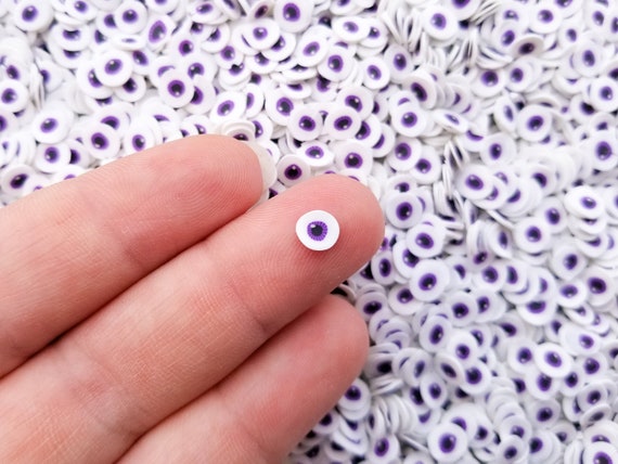 Petit violet boule d'oeil Halloween polymère arrose, Spooky Faux ...