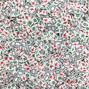 Mahjong Polymer Clay Sprinkles, Mah-Jongg Fimo Fake Sprinkle Mix, M87 image 2