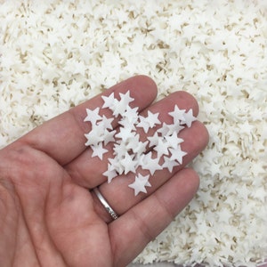 Larger Glow In The Dark Star Sprinkles, Polymer Clay Fake Bake Embellishments, S174