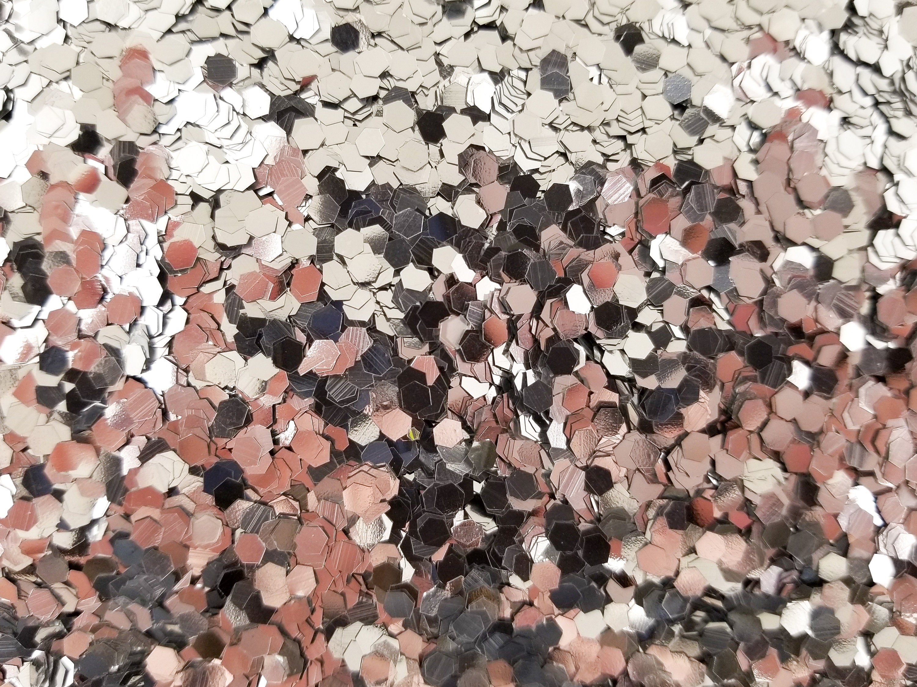 Chunky Hex Silver Confetti Glitter Hexagon Craft PVC Glitter Etsy