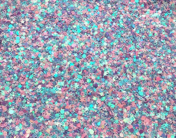 Shaker Mix Pick Your Amount Paris Twilight Iridescent Shift Assorted Shape Glitter Kawaii Glitter L406