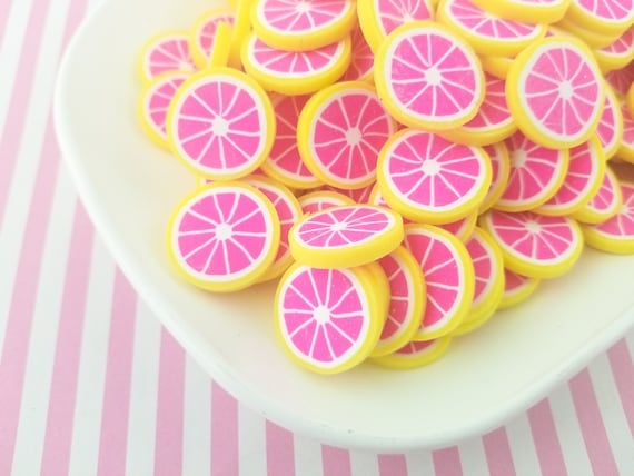 Summer Fruit Clay Slices - Pineapple Slice Clays - Bright Spring Yellow  Pineapple Sliced Fruit Polymer Clay Slices – Pip Supply