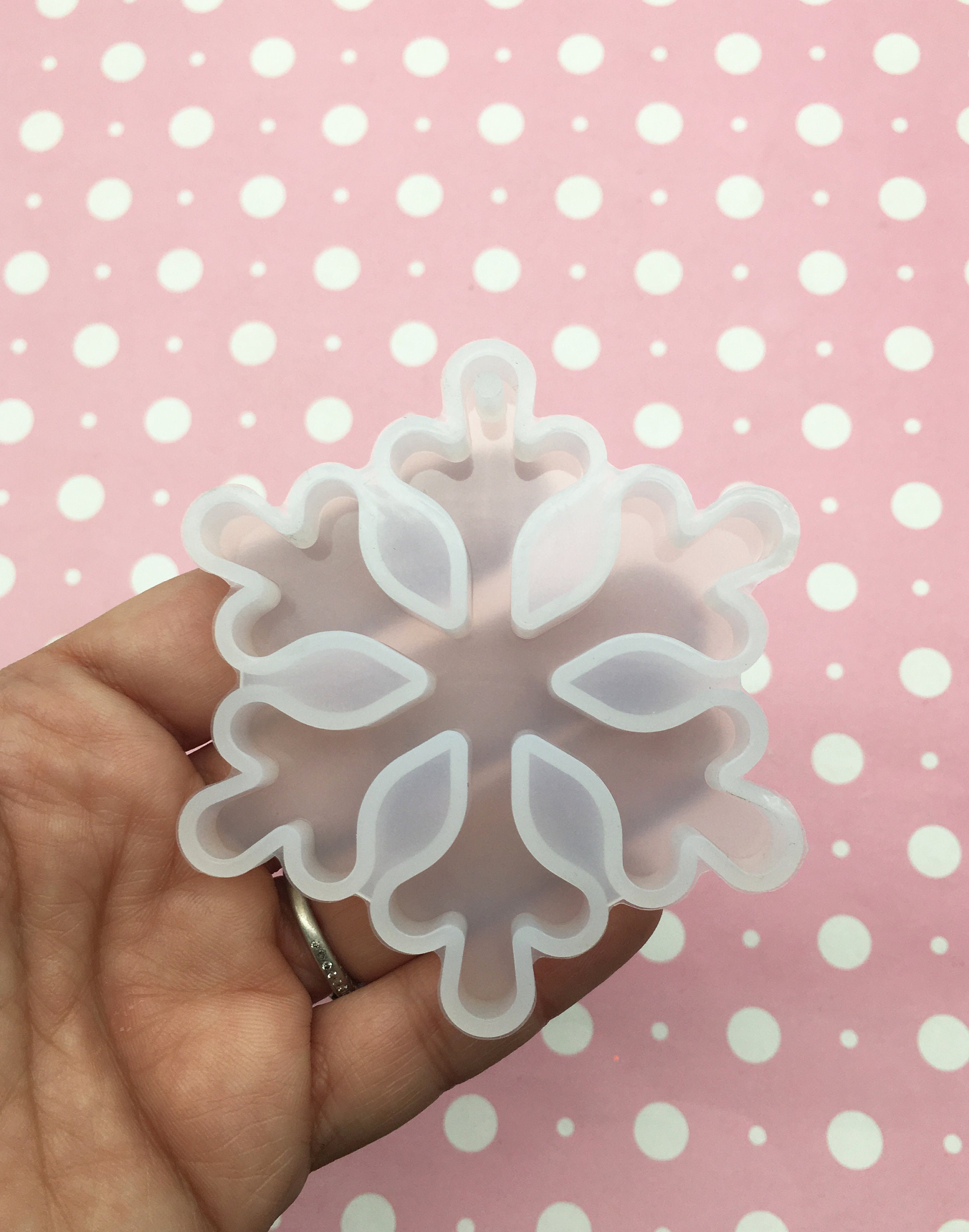 Thin Snowflake White Fimo Fake Sprinkles Polymer Clay Christmas