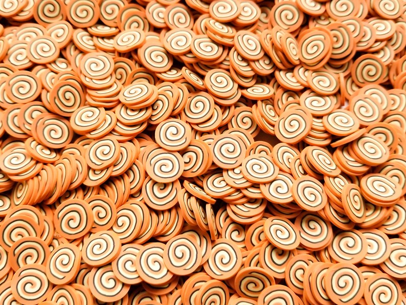 Large Cinnamon Bun Roll Polymer Clay Dessert Slices Nail Art Etsy