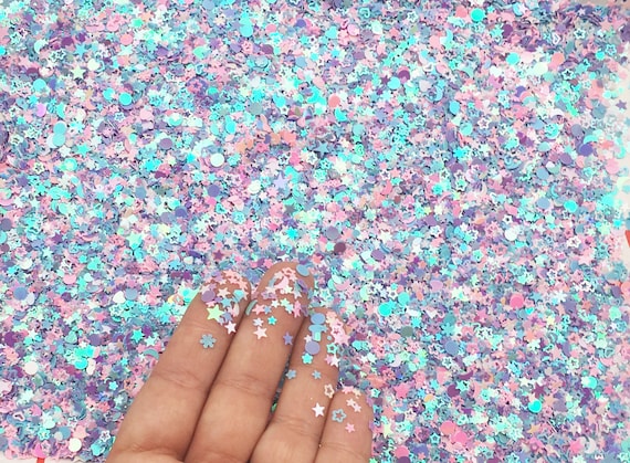 Shaker Mix Pick Your Amount Paris Twilight Iridescent Shift Assorted Shape Glitter Kawaii Glitter L406