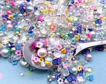 Hawaiian Waters zeemeermin kaviaar parel strass hars shaker mix, nep strooi mix, Decoden Funfetti Jimmies K81