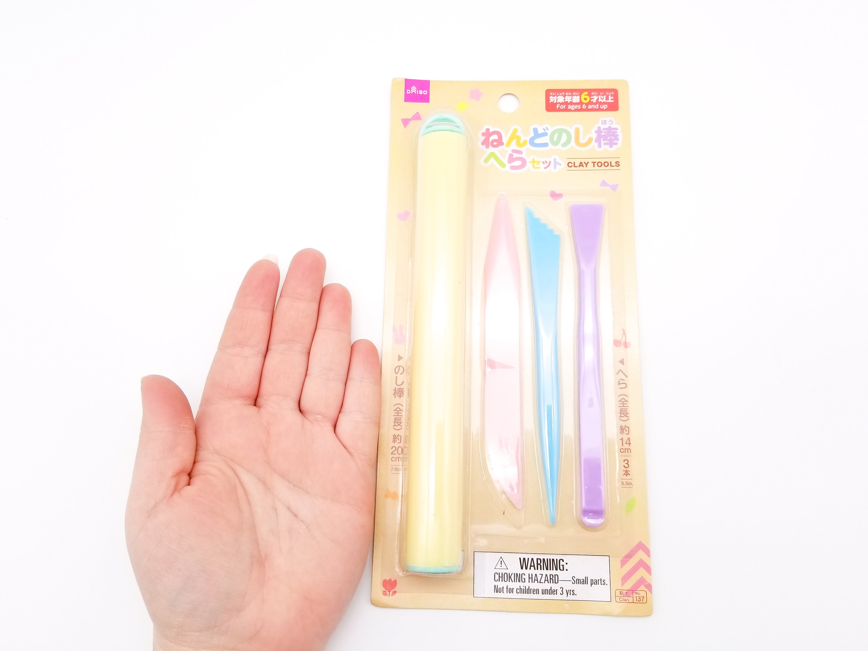 Set of 5 White Soft Daiso Clay, Perfect for Making Slime, Fast Shipping 