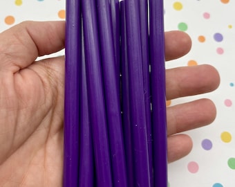 10 Purple glue sticks for drippy deco sauce, cell phone deco etc, (mini size)