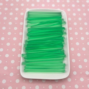 10 barras de pegamento transparentes de gelatina verde, pegamento de la serie Frutas para salsas decorativas con efecto goteo, decoración de teléfonos móviles, etc. (tamaño mini) imagen 2