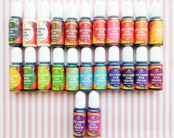 One Bottle of Alcohol Ink Resin Pigment Colorants, Color Dyes for Resin, 10g Per Bottle, UV Resin, Epoxy Resin
