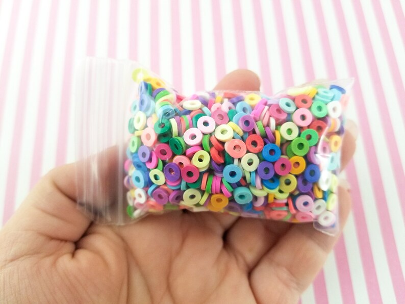 Faux Dessert Miniature Dessert E77 Nail Art Slices CEREAL Fruit Rings Polymer Clay Dessert Candy Slice Sprinkles