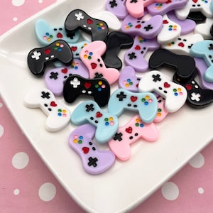 5 Video Game Controller Cabochons, #1656