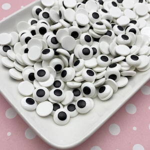10 cabujones de ojos de caramelo falsos, bonitos cabujones de globo ocular de muñeca para hornear falsos de Halloween 307b