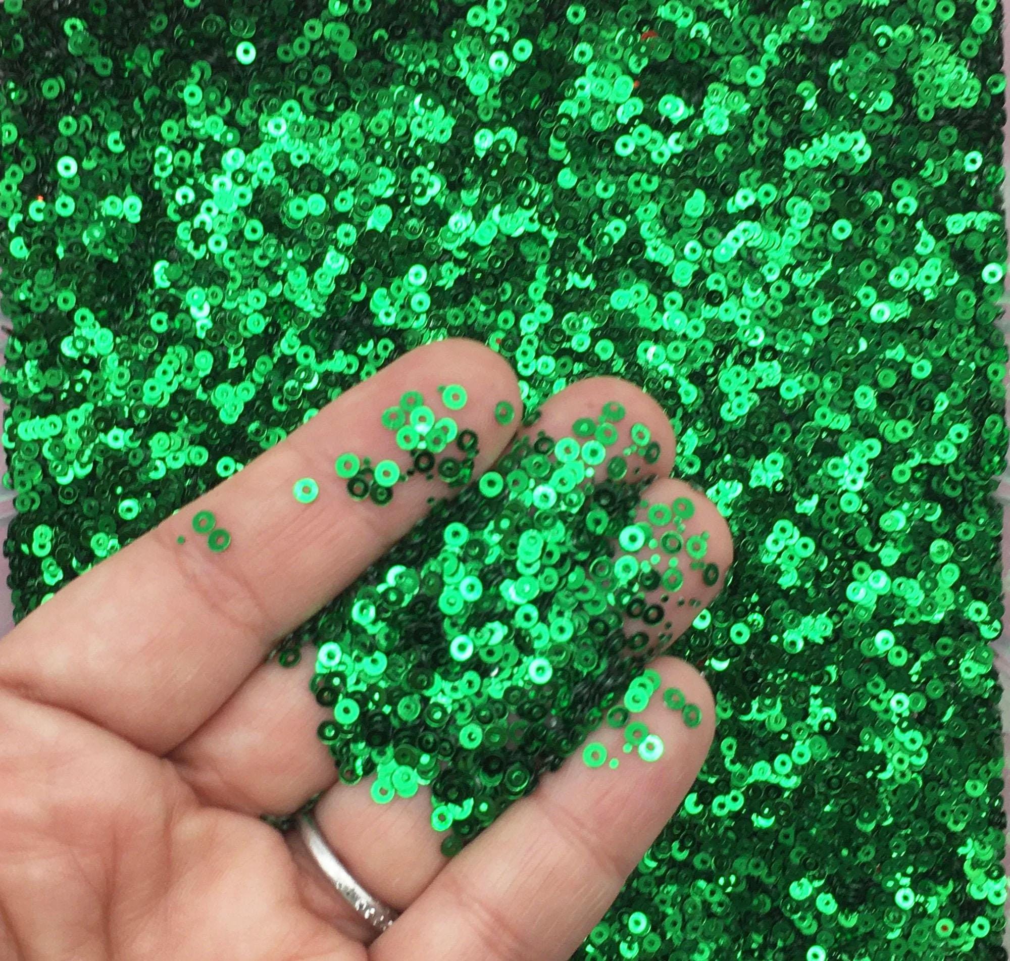 Green Round Circle 2.5mm Sequins Glitter, Sew on Sequins, Diy Kids…