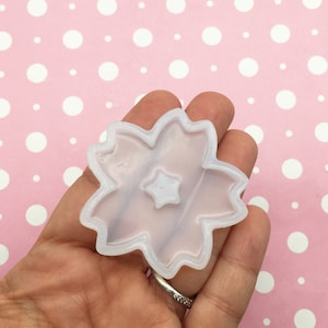 50mm Kawaii Sakura Flower Silicone Mold for Cabochons, For Clay, Resin Etc, Kawaii UV Mould Q124A