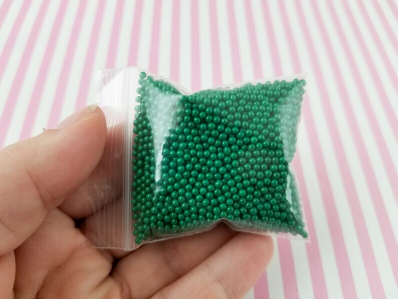 2mm Pick Your Amount Decoden Rainbow Funfetti Jimmies M158 Faux Green Nonpareil Sprinkles Faux Resin Caviar Beads