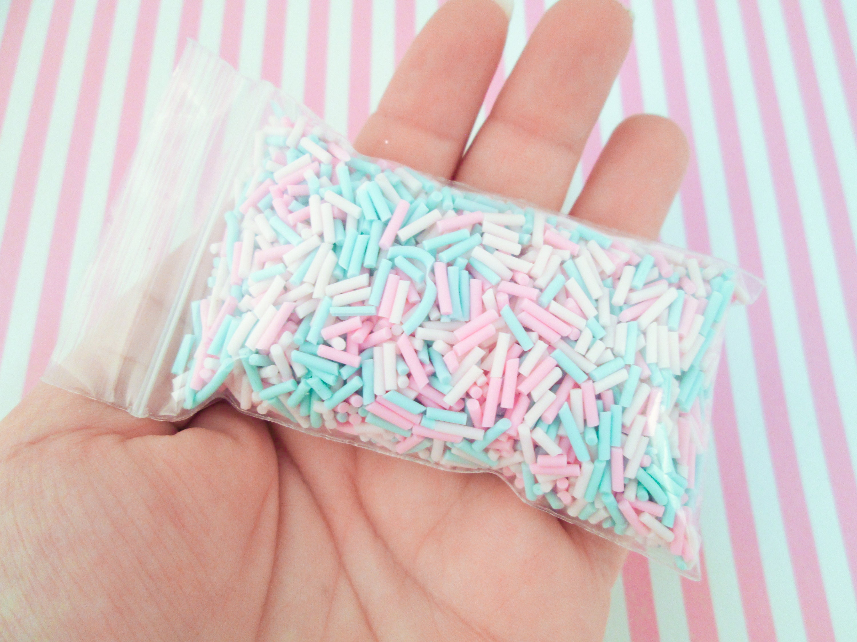 Pink Smiley Polymer Clay Flower Sprinkles, Fimo Fake Sprinkle Mix, Resin  Embellishment, Decoden Funfetti Jimmies, Easter Sprinkles, P108 