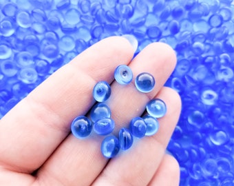 100 gram (3 1/2 ounces) Blue Fishbowl Slushie Beads for Crunchy Slime and Crafting