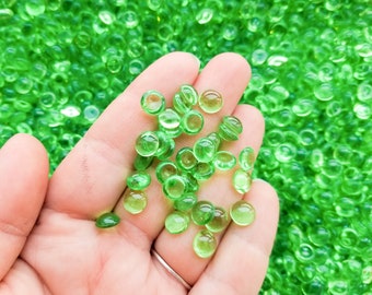 100 gram (3 1/2 ouncess) Grass Green Fishbowl Slushie Beads for Crunchy Slime and Crafting