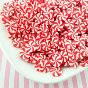 May include: A white plate filled with red and white candy cane sprinkles. The sprinkles are in the shape of a candy cane and are perfect for decorating cakes, cupcakes, and other desserts.