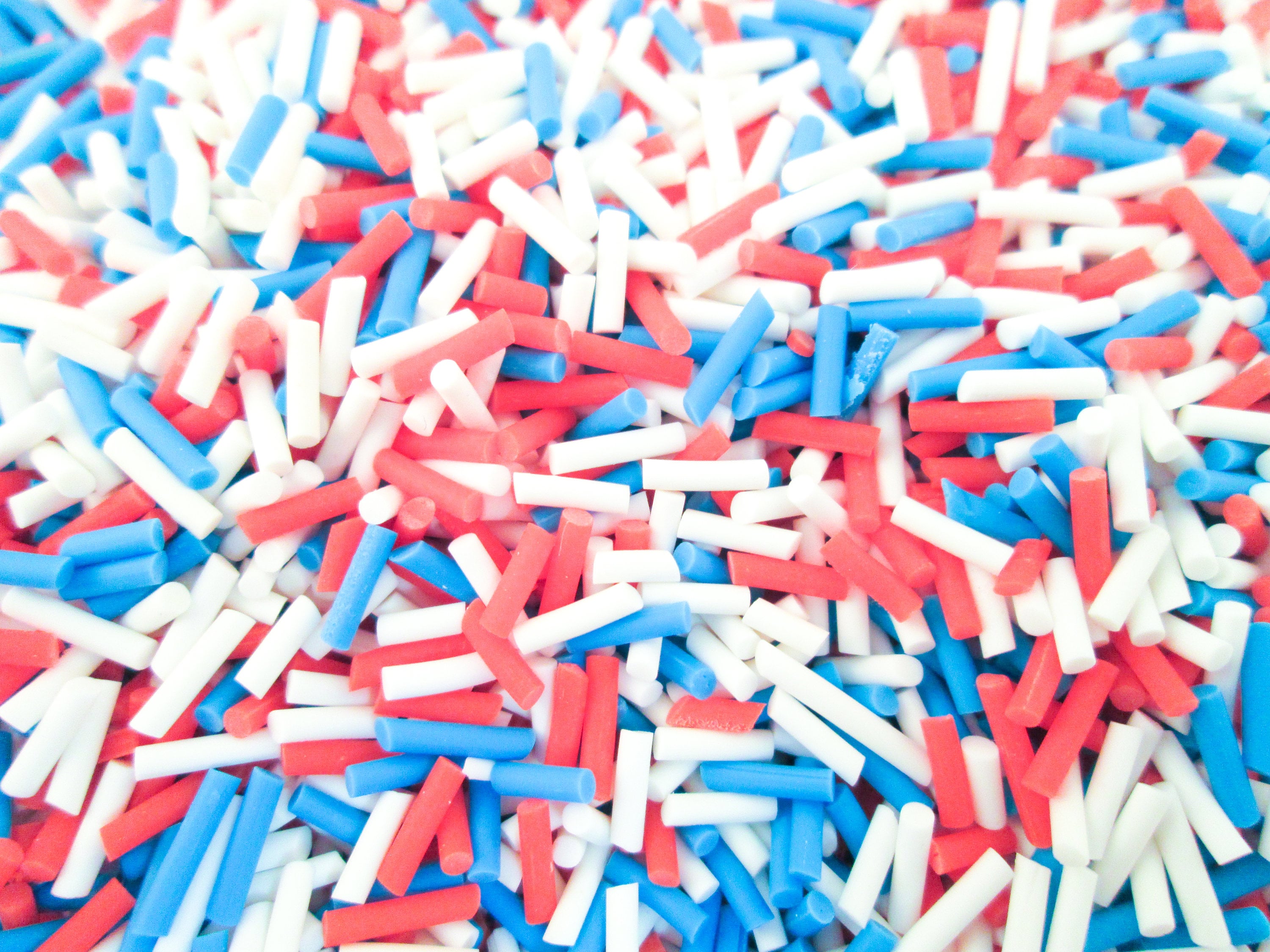 FIREWORK MIX Red White and Blue Mix Polymer Clay Fake - Etsy