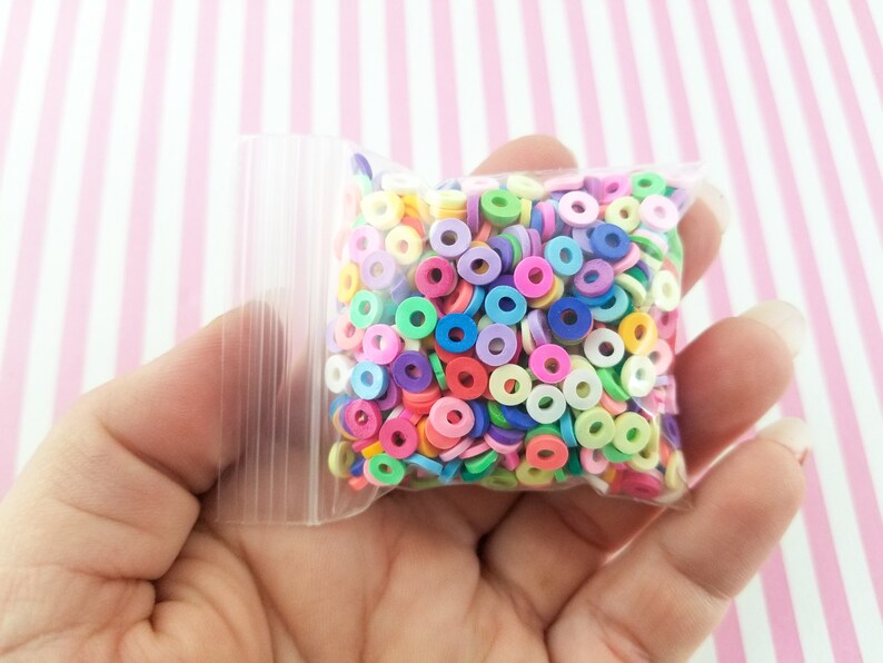 Faux Dessert Miniature Dessert E77 Nail Art Slices CEREAL Fruit Rings Polymer Clay Dessert Candy Slice Sprinkles
