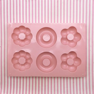 Large Size Flatbacked Donut Mold, Cake Cabochon Mold, Candy themed Moulds, Candy, Clay, Resin Etc, Diy Clay Mold