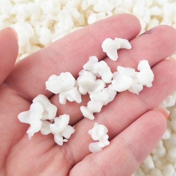 FAKE POPCORN, Faux Popcorn, Popcorn add-on for decoden crafts and slime, fake food, silicone food, Pick Your Amount M164